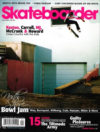 covers - Skateboarder, April 2007