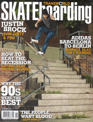 covers - Transworld, November 2009